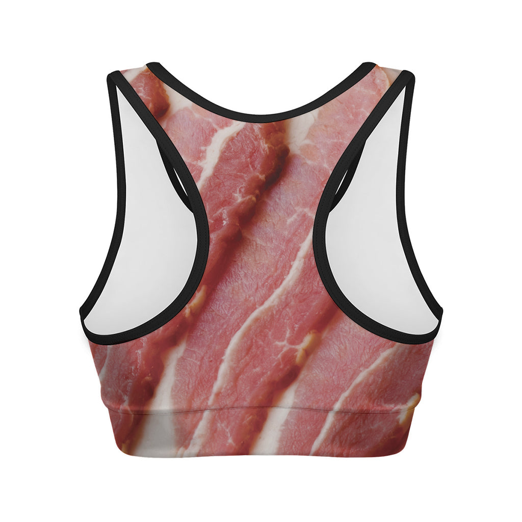 Raw Bacon Print Women's Sports Bra