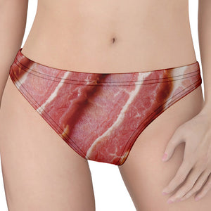 Raw Bacon Print Women's Thong