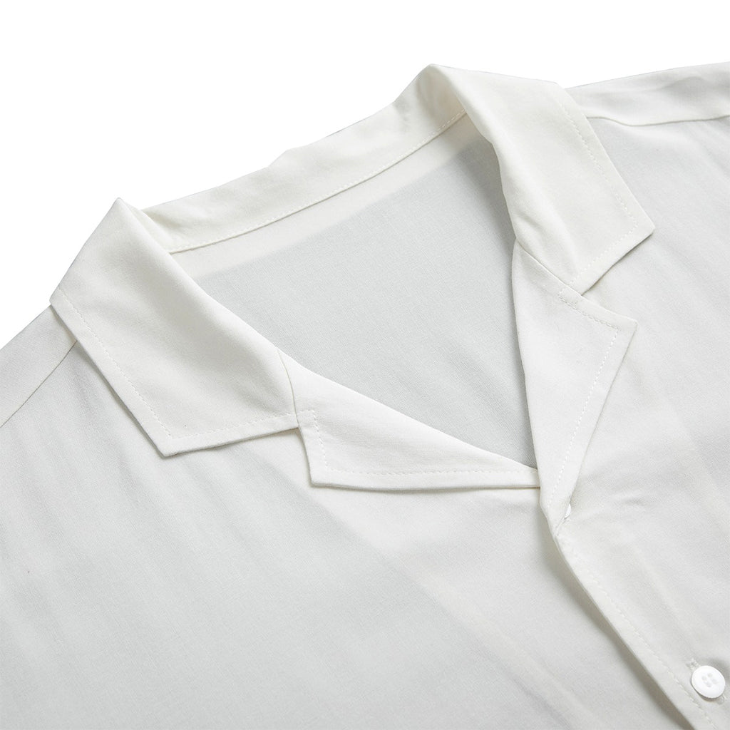 White Rose Gold Marble Print Rayon Hawaiian Shirt