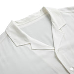 Shadow Grey And White Gingham Print Rayon Hawaiian Shirt