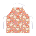 Reading Books And Glasses Pattern Print Adjustable Apron