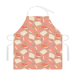 Reading Books And Glasses Pattern Print Adjustable Apron