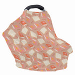 Reading Books And Glasses Pattern Print Baby Seat Cover