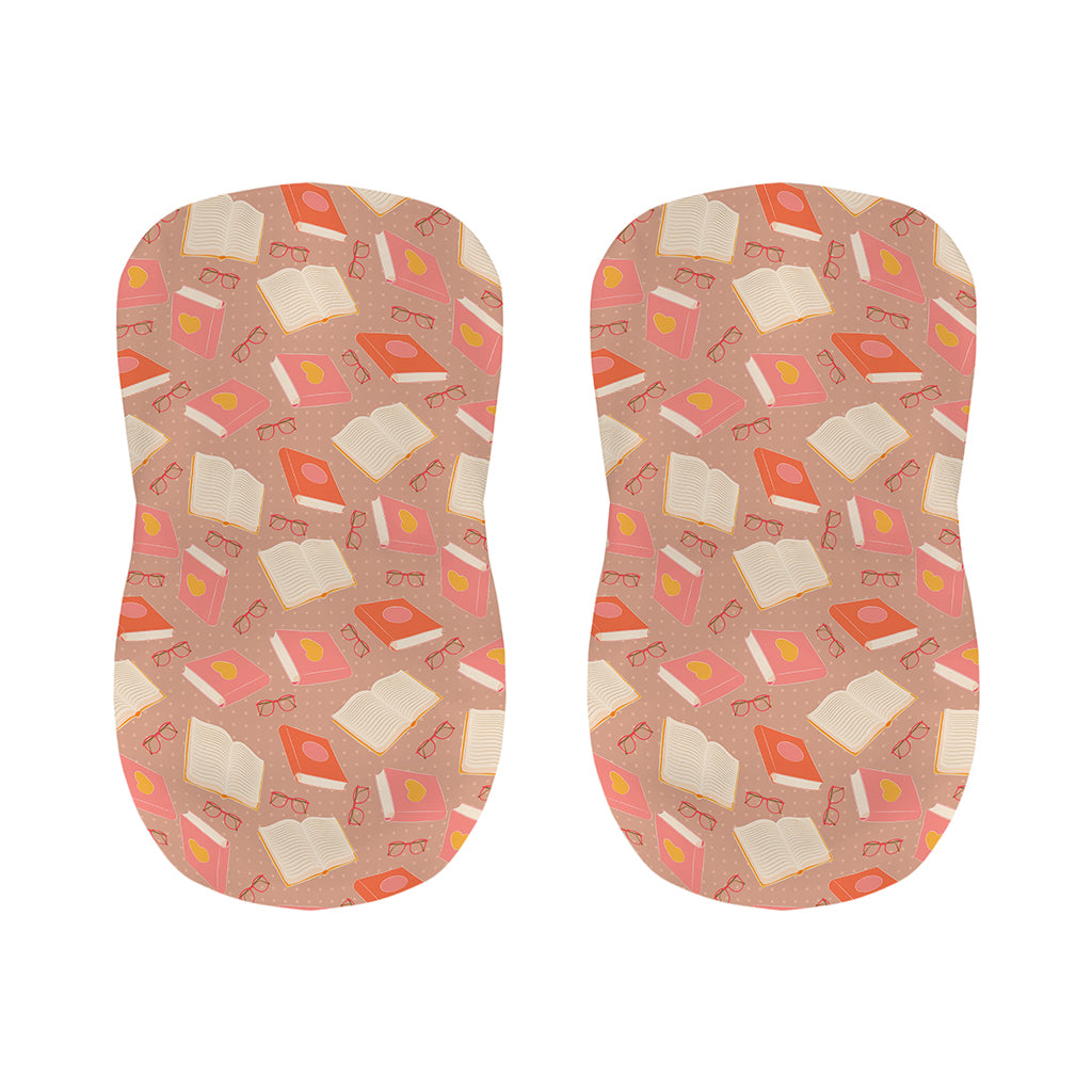 Reading Books And Glasses Pattern Print Bar Stool Covers
