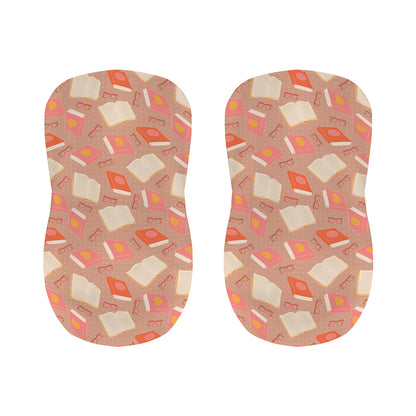 Reading Books And Glasses Pattern Print Bar Stool Covers