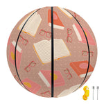 Reading Books And Glasses Pattern Print Basketball