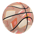 Reading Books And Glasses Pattern Print Basketball