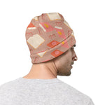 Reading Books And Glasses Pattern Print Beanie