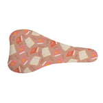 Reading Books And Glasses Pattern Print Bicycle Seat Cover