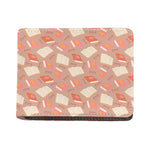 Reading Books And Glasses Pattern Print Bifold Wallet