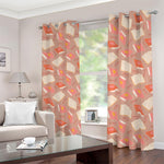 Reading Books And Glasses Pattern Print Blackout Grommet Curtains