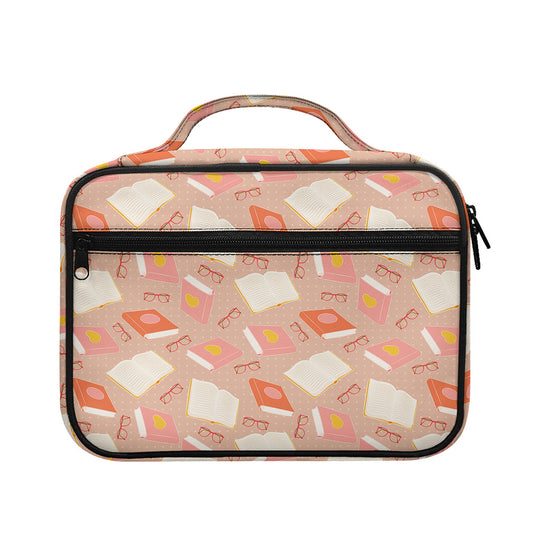 Reading Books And Glasses Pattern Print Briefcase Bible Bag