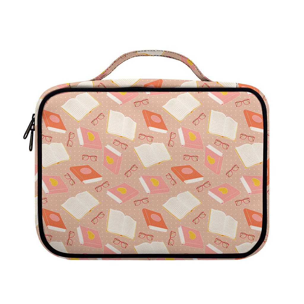 Reading Books And Glasses Pattern Print Briefcase Bible Bag