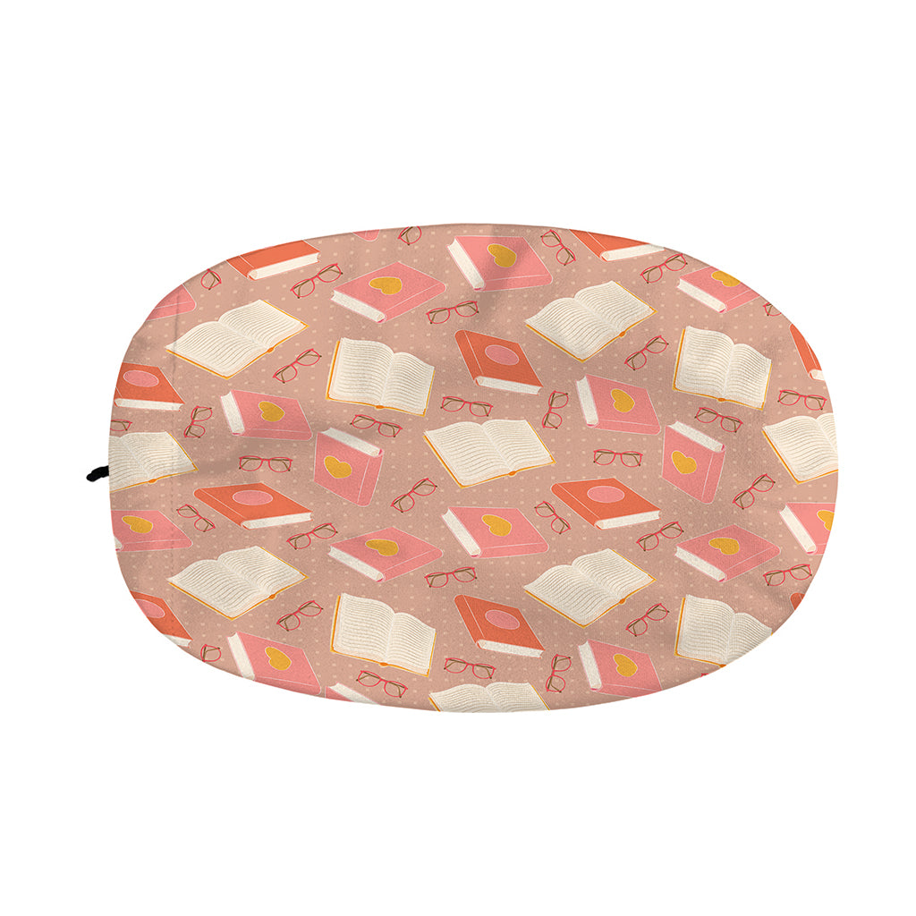 Reading Books And Glasses Pattern Print Car Side Mirror Covers