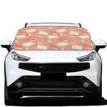 Reading Books And Glasses Pattern Print Car Windshield Snow Cover