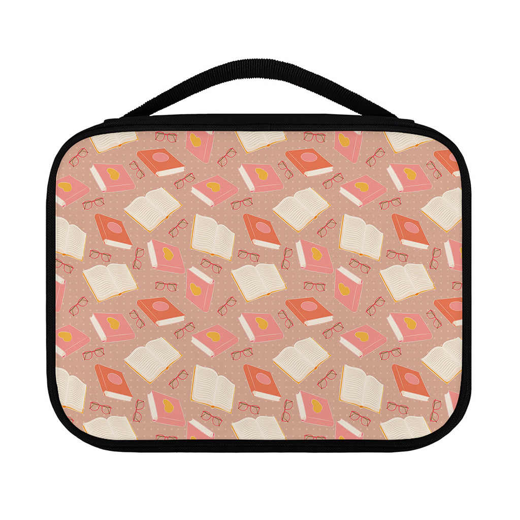 Reading Books And Glasses Pattern Print Classic Bible Case