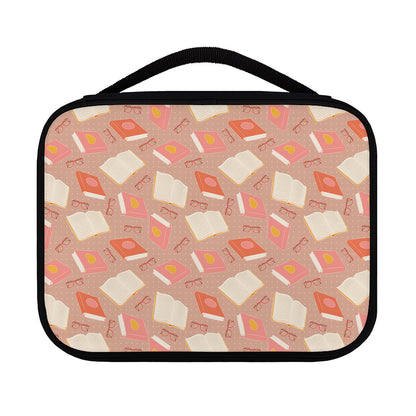 Reading Books And Glasses Pattern Print Classic Bible Case
