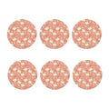 Reading Books And Glasses Pattern Print Coaster Set