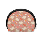 Reading Books And Glasses Pattern Print Coin Purse