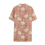 Reading Books And Glasses Pattern Print Cotton Hawaiian Shirt