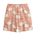 Reading Books And Glasses Pattern Print Cotton Shorts