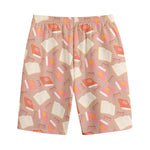 Reading Books And Glasses Pattern Print Cotton Shorts