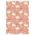 Reading Books And Glasses Pattern Print Curtain