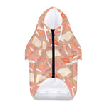 Reading Books And Glasses Pattern Print Dog Zip Up Hoodie