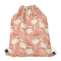 Reading Books And Glasses Pattern Print Drawstring Bag