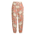 Reading Books And Glasses Pattern Print Fleece Lined Knit Pants
