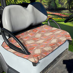 Reading Books And Glasses Pattern Print Golf Cart Seat Cover