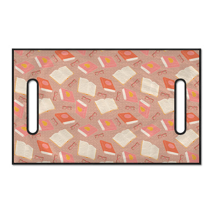 Reading Books And Glasses Pattern Print Golf Cart Seat Cover