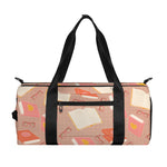 Reading Books And Glasses Pattern Print Gym Bag