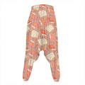 Reading Books And Glasses Pattern Print Hammer Pants