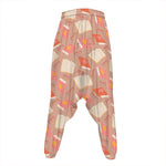 Reading Books And Glasses Pattern Print Hammer Pants
