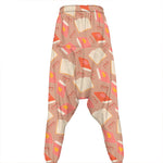 Reading Books And Glasses Pattern Print Hammer Pants