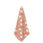 Reading Books And Glasses Pattern Print Hand Towel