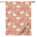 Reading Books And Glasses Pattern Print House Flag