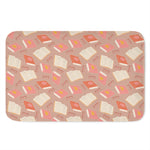 Reading Books And Glasses Pattern Print Indoor Door Mat