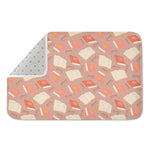 Reading Books And Glasses Pattern Print Indoor Door Mat