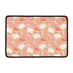 Reading Books And Glasses Pattern Print Kitchen Mat