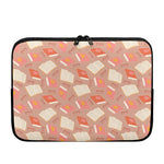 Reading Books And Glasses Pattern Print Laptop Sleeve