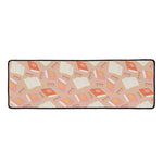 Reading Books And Glasses Pattern Print Long Kitchen Mat