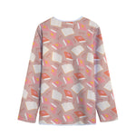 Reading Books And Glasses Pattern Print Long Sleeve Short Coat