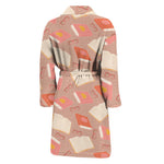 Reading Books And Glasses Pattern Print Men's Bathrobe