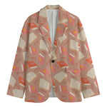 Reading Books And Glasses Pattern Print Men's Blazer