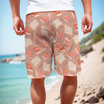 Reading Books And Glasses Pattern Print Men's Cargo Shorts