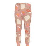 Reading Books And Glasses Pattern Print Men's leggings