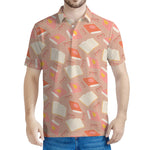 Reading Books And Glasses Pattern Print Men's Polo Shirt