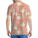 Reading Books And Glasses Pattern Print Men's Polo Shirt